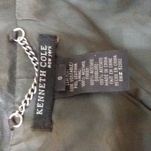 Black Leather Jacket by Kenneth Cole, Ladies size S - Picture 5 of 8